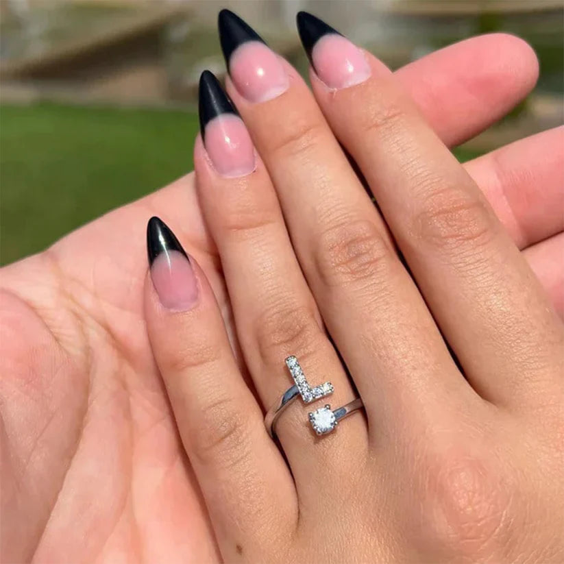 Alphabet Zirconia Ring