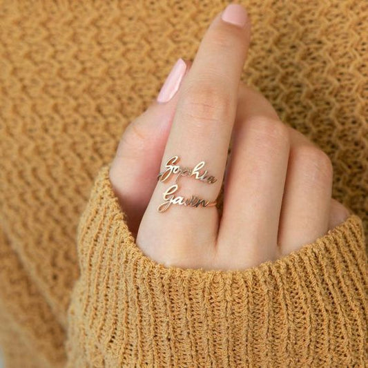 COUPLE NAME RING